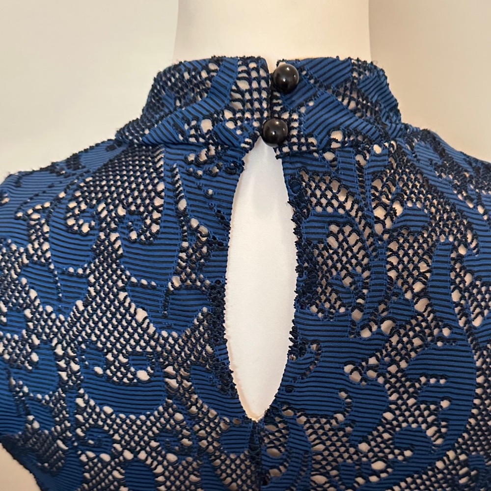 Bailey Blue Navy Lace Mini Dress - Picture 5 of 6